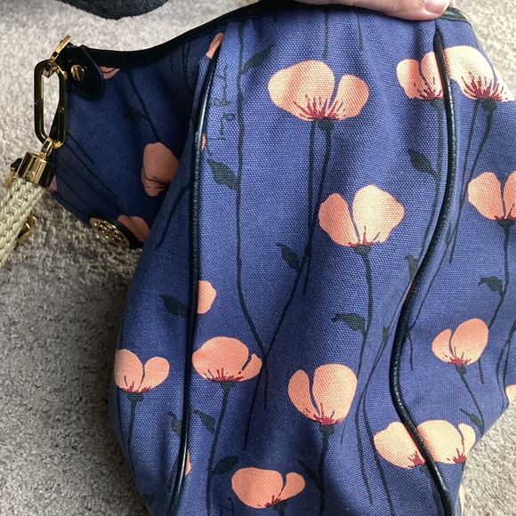 Tory Burch Channing Floral Print Canvas & Leather Tote - Picture 11 of 16